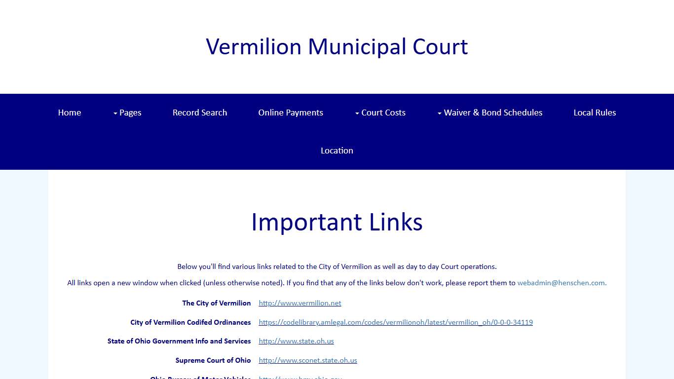 Vermilion Municipal Court